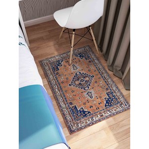 Alfombra con Estampado de Patrones Geométricos: Decoración Moderna de Estilo Rústico, Diseño Anatolia Turco, Alfombra de Terciopelo - Product Image 5