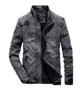 2025 nouveaux hommes hiver mode déchiré Denim veste pour hommes Jean Style veste en gros et vestes personnalisées pour hommes - Product Image 3