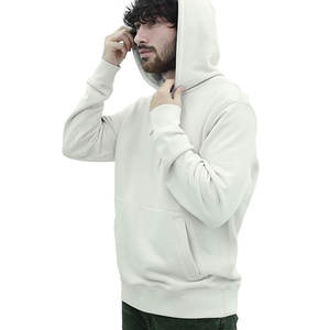 Sudaderas con capucha personalizadas de calidad 100% algodón poliéster o mezcla marca personalizada Casual hombres calidad Sudadera con capucha de algodón pesado en blanco - Product Image 2