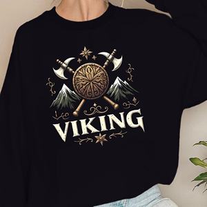 Sweatshirts pour femmes design sur le thème Viking - Product Image 4
