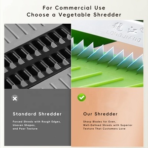 Coupe-légumes manuel 3,0 mm pour julienne avec protège-main, coupe-pommes de terre et <span class=keywords><strong>oignons</strong></span> rapide pour <span class=keywords><strong>la</strong></span> cuisine - Product Image 3