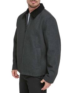 OEM Heavy Cotton <b>Zip</b>-Up Canvas Custom Embroidery Work <b>Jacket</b> Durable Breathable Windproof Thick Plus Size High Street Fashion - Product Image 3