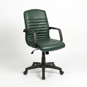 Chaise de bureau pivotante moderne en velours EVA, avec vérin à gaz, base étoile chromée et accoudoirs fixes, idéale pour la maison, le bureau, l'école ou l'atelier - Product Image 1