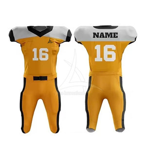 Uniforme de Fútbol Americano de Manga Corta Transpirable, de Alta Calidad, Ajuste Cómodo, Diseño Personalizado para Práctica, Gran Venta - Product Image 1
