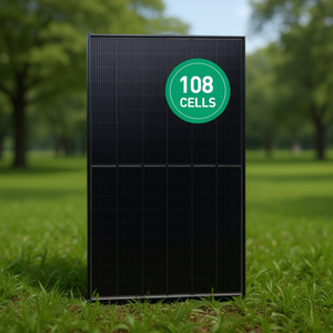 Panneau solaire monocristallin Phono Solar 400W Twinplus Noir sur Noir HJT à demi-cellules PS400M6H-18/VHB - Product Image 3