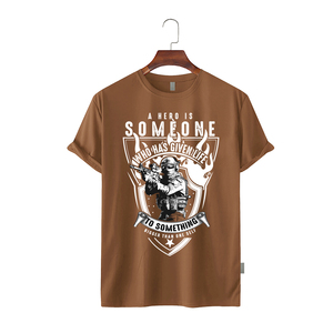 Camiseta de Manga Corta para Hombre, Corte Regular, 100% Algodón Tejido, Cuello Redondo, Impresión Frontal Personalizada, Color Sólido, 180g, Ecológica, 2026 - Product Image 1
