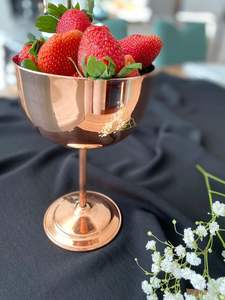 Vaisselle en fer cuivre Champion faite à la main verres décoratifs en verre taille personnalisable pour le service sain de boissons à l'eau - Product Image 4