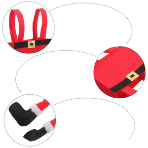 Sacchetto Decorativo a Forma di Piedi di Babbo Natale, Accessori per le Festività - Product Image 2