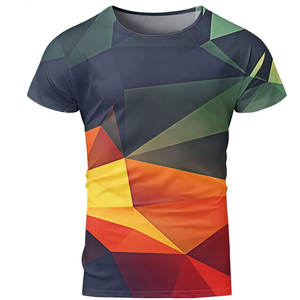 Venta al por mayor de alta calidad precio bajo diseño personalizado sublimación de transferencia de calor impreso personalizado Fitness deporte camisa fabricante hombres - Product Image 3