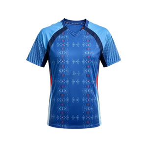 เสื้อฟุตบอลอเมริกันแบบสั่งทำพิเศษ ผ้าตาข่ายอย่างดี สวมใส่สบาย พิมพ์ลายกราฟิกด้วยเทคนิค Sublimation ทรงโอเวอร์ไซส์ เหมาะสำหรับเล่นกีฬาในช่วงฤดูร้อน - Product Image 2