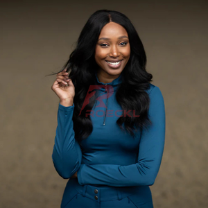 Athlétique équestre femmes chemise d'équitation élégant respirant léger évacuant l'humidité tissu extensible durable confortable hauts - Product Image 5