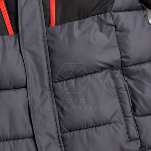 Veste d'hiver matelassée pour homme de haute qualité avec logo personnalisé sur le devant, grande taille, à capuche, prix bas, design personnalisé, rembourrage rapide - Product Image 6