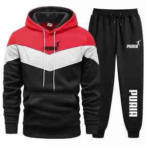 Ensemble deux pièces de survêtement à la mode pour hommes avec veste à manches longues et bas confortables - Product Image 4