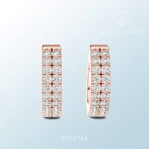 Daily Wear and Bulk Export Supply Certified Round <b>Cluster</b> Earrings with Elegant Design for Wedding Fashion - Product Image 1