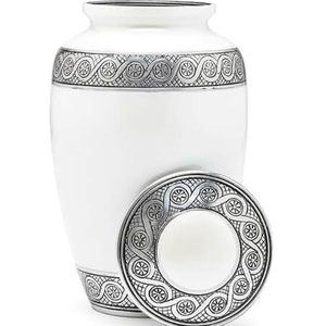 Wholesale Cremation <b>Urns</b> - Hand Made Funeral <b>Urn</b> for Human Ashes - <b>Large</b> Adult Size Burial <b>Urn</b> - - Product Image 1