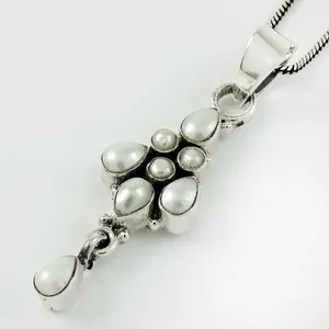 New Arrival Bán Buôn Đồ trang sức cá nhân 925 sterling Silver ngọc trai tự nhiên thiết kế độc đáo Mặt dây chuyền nhà máy trực tiếp giá Nhà cung cấp