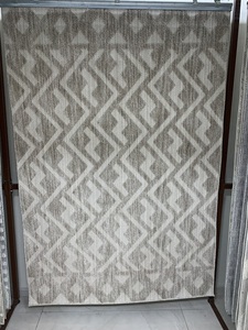 Nouveau tapis Kilim abstrait réversible en polyester lavable, écologique, adapté aux adultes, personnalisable, tissé, épaisseur 12 mm, de Goldenmoon Home - Product Image 3