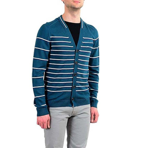 Suéter Cárdigan de Punto Personalizado Unisex con Letra Bordada en el Pecho, Suéter de Invierno para Hombre, Cárdigan de Punto de Algodón Mezclado - Product Image 2