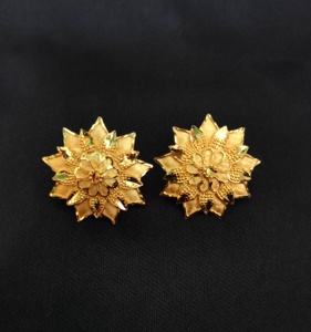 Indian Made <b>Earrings</b> <b>Set</b> with Traditional Designed 22CT <b>Gold</b> Plated <b>Earrings</b> Jewelry for Women Wear by Exporters - Product Image 2