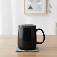 Vente en gros de tasses à café en porcelaine multi-usages 3459809L, nouveau design durable, style nordique, infuseur pour le thé, usage quotidien