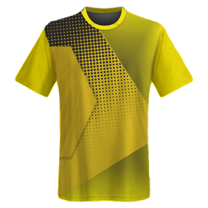 T-shirts de sport personnalisés de qualité pour hommes, imprimés par transfert thermique, en polyester/coton tricoté, respirants et à séchage rapide - Product Image 2