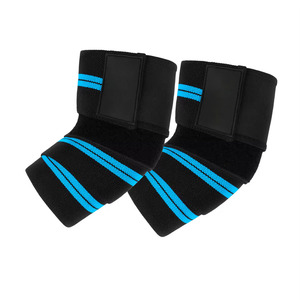 Bandes de Compression Respirantes pour Genoux avec Fermeture à Tirer, Épaisses, Protection Professionnelle pour l'Entraînement de Musculation et de Powerlifting en Salle de Sport - Product Image 1