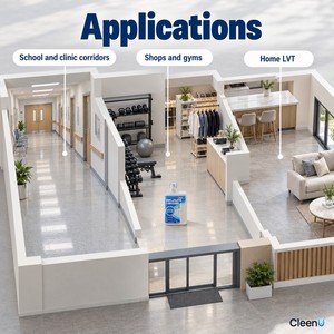 Detergente Concentrato per Pavimenti in Vinile 500ml pH Neutro Bassa Schiuma Senza Risciacquo Soluzione per Pavimenti in Gomma LVT SPC PVC Tappetini da Palestra OEM - Product Image 3
