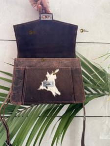 Nuevo bolso de mano de moda para mujer, bolso de mano de cuero de vaca, bolso de hombro de cuero de piel de vaca con estilo para mujer - Product Image 5