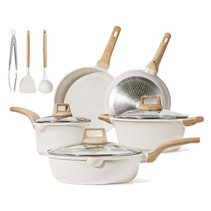 Toptan 14-Piece tencere setleri yapışmaz mutfak buharlı tencere çorba ve stok tencere tavalar güveç yeni mutfak ürün - Product Image 5