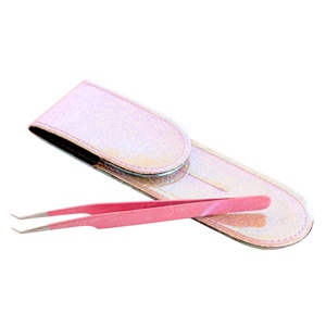 Pochette pour pinces à cils avec bouton magnétique, design personnalisé, étiquette privée, pinces à cils à 45 degrés - Product Image 3