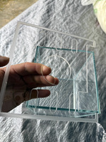 Réservoir de poissons Betta de bureau ultra clair Mini Thaïlande Réservoir de poissons en cristal de verre