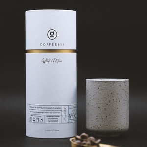 Luxury Gold Foil Food Grade Paper Tube Can Packaging Gift Box Coffee <strong>Coca</strong> <strong>Tea</strong> for Powder Supplement with Air Tight Lids Ends - Product Image 3