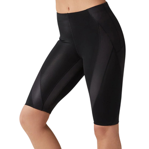 Shorts de yoga de compression pour femmes 100% nylon respirant taille élastique haute extensibilité fitness entraînement fabrication sur mesure - Product Image 1