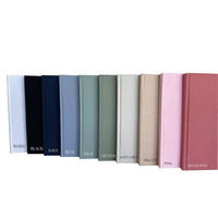Carnet de notes, agenda, bloc-notes personnalisé de qualité supérieure, impression personnalisée, couverture en tissu de lin, cuir PU