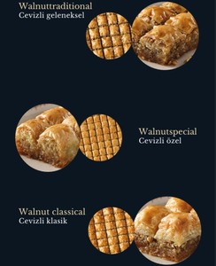 Premium Turkish Walnut Baklava Assortment Handmade Traditional Halal Certified Frozen Storage Bulk Pack Sweet <b>Dessert</b> - Product Image 2