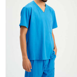 Conjuntos de Uniformes Médicos Unisex con Logotipo Personalizado, 100% Algodón Twill, Secado Rápido, Transpirables, Uniformes de Hospital de Alta Calidad para Hombres y Mujeres - Product Image 4