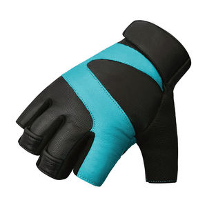 Nuevo logotipo personalizado hecho medio dedo guantes de levantamiento de pesas OEM servicio personalizado Unisex medio dedo guante de levantamiento de pesas - Product Image 5