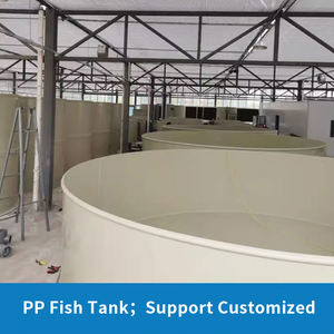 Cowater personnalisé 50000L étang à poissons rond PP piscine d'aquaculture réservoir de pisciculture d'intérieur - Product Image 3