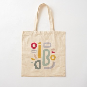 Sac en toile de coton vierge en coton, Style décontracté, fourre-tout, taille standard, 38x42cm - Product Image 6