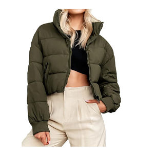 2024-2025 nouveau modèle manteau bouffant vert culture avec matériau en nylon Offre Spéciale veste bouffante vintage hommes - Product Image 6