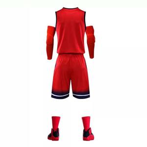 Maillots de basket-ball professionnels pour hommes, prix bon marché, uniformes pour adultes, 100% Polyester, couleur unie, respirant, vêtements de sport - Product Image 3