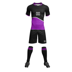Top Ten 2025 uniforme de fútbol personalizado Jersey conjunto corto 100% poliéster secado rápido ligero al por mayor - Product Image 3