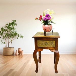 Table de chevet moderne en bois Table de chevet Mobilier de chambre à coucher élégant et durable Fabriqué à la main - Product Image 2