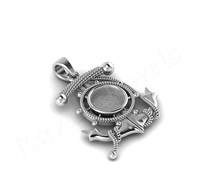 Nouveauté 2025 – Pendentif Croix Ancre en Argent Sterling 925, 31 mm, Sertissage Clos, Plaqué Or, Bijoux Fins, Style Personnalisé, Vente en Gros