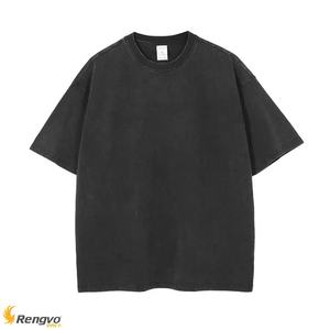 Camiseta de algodón de peso pesado para hombre de alta calidad Nuevo estilo Oversize 250 GSM Hip Hop Vintage Diseño formal - Product Image 6
