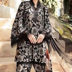 Meilleure vente de luxe de haute qualité indien pakistanais ethnique 100% pure robe de pelouse pour les femmes décontracté Salwar Kameez au prix - Product Image 1