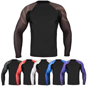 Tendance de haute qualité fabriquée en usine, Rashguards imprimés numériques personnalisés BJJ, Rashguards personnalisés sublimés - Product Image 4