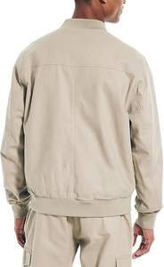 2025 Latest Custom Men's Varsity College Jackets Plus Size Baseball Jacket <b>Long</b> Style <b>Canvas</b> Winter Varsity Leather - Product Image 2