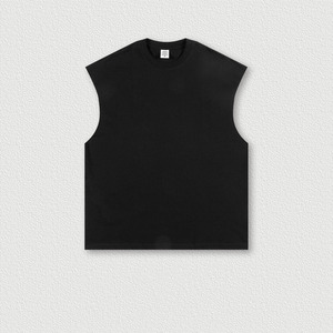 Débardeur de sport respirant en polyester tricoté pour homme, sans manches, débardeur de musculation, débardeur de fitness - Product Image 5