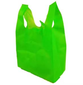 Sac à main en tissu non tissé brun foncé respectueux de l'environnement, logos personnalisés, sacs de courses réutilisables pour achat en gros - Product Image 2